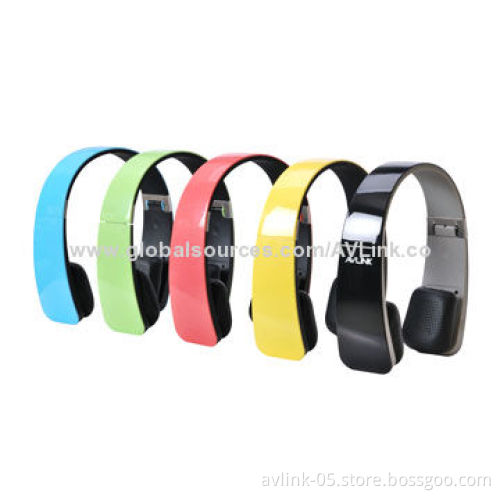Portable Bluetooth V4.0 Stereo Headphones, High-sensitive Touch Control Panel with Colorful Colors